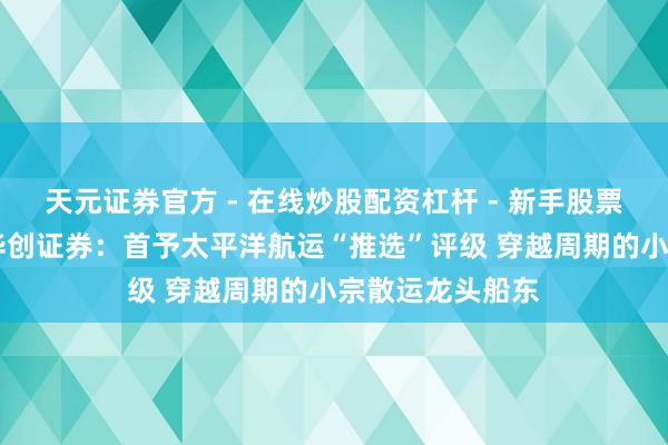 天元证券官方 - 在线炒股配资杠杆 - 新手股票怎么杠杆配资 华创证券：首予太平洋航运“推选”评级 穿越周期的小宗散运龙头船东