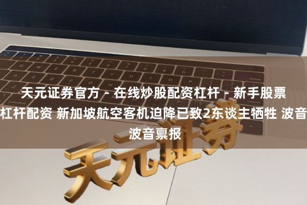 天元证券官方 - 在线炒股配资杠杆 - 新手股票怎么杠杆配资 新加坡航空客机迫降已致2东谈主牺牲 波音禀报